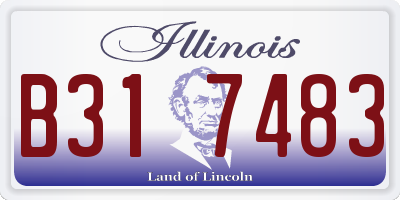 IL license plate B317483