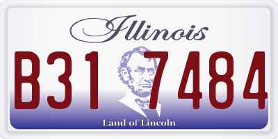 IL license plate B317484