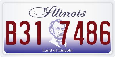 IL license plate B317486