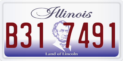 IL license plate B317491