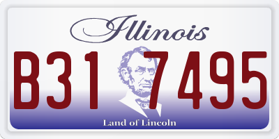 IL license plate B317495