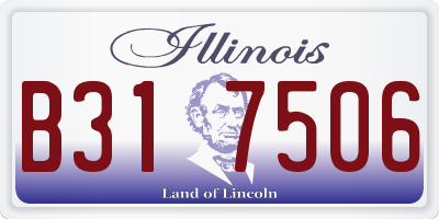 IL license plate B317506
