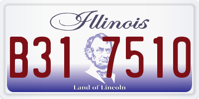 IL license plate B317510