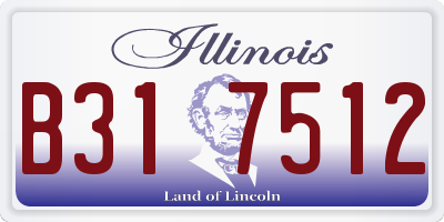 IL license plate B317512