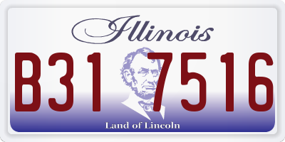 IL license plate B317516