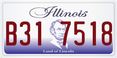 IL license plate B317518