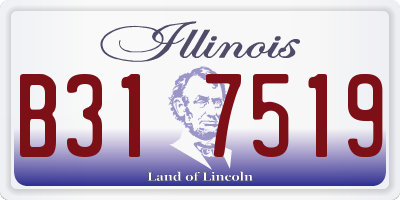 IL license plate B317519