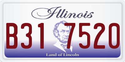 IL license plate B317520
