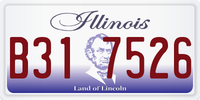 IL license plate B317526