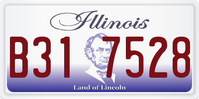 IL license plate B317528