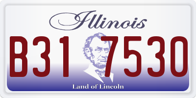 IL license plate B317530