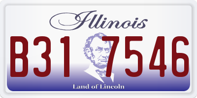 IL license plate B317546