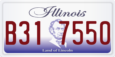 IL license plate B317550