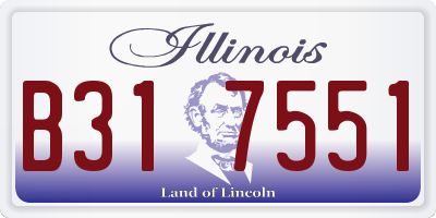 IL license plate B317551