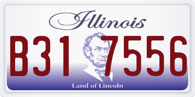 IL license plate B317556