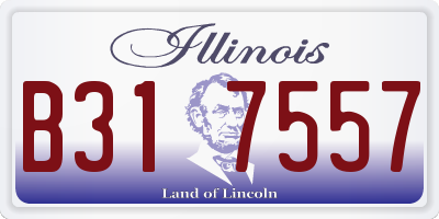 IL license plate B317557