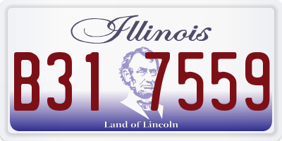 IL license plate B317559