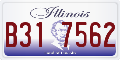 IL license plate B317562