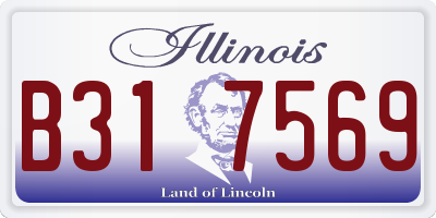 IL license plate B317569