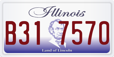 IL license plate B317570