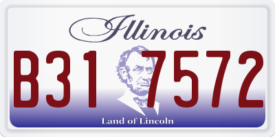 IL license plate B317572