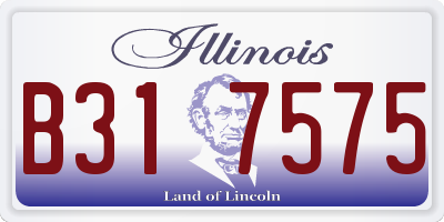 IL license plate B317575