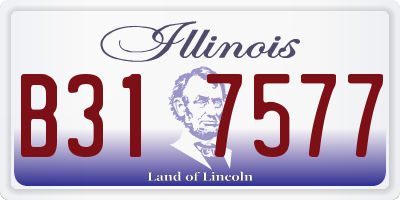 IL license plate B317577