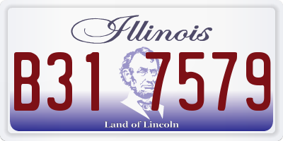IL license plate B317579