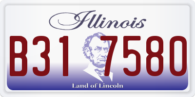IL license plate B317580
