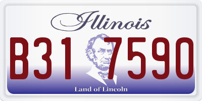 IL license plate B317590