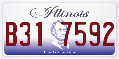 IL license plate B317592