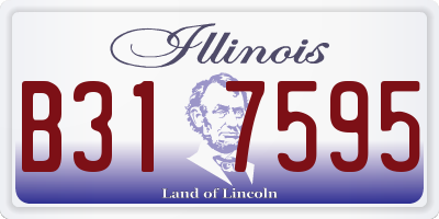 IL license plate B317595