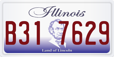 IL license plate B317629