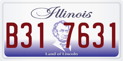 IL license plate B317631