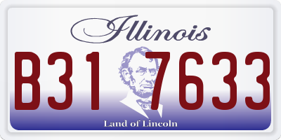 IL license plate B317633