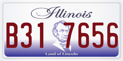 IL license plate B317656