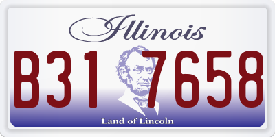 IL license plate B317658