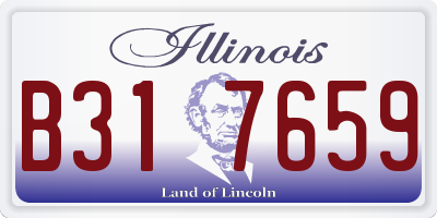 IL license plate B317659