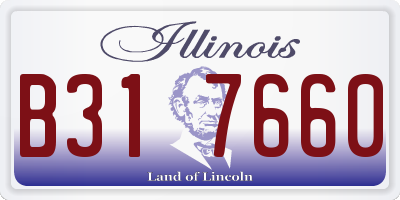IL license plate B317660