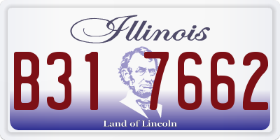 IL license plate B317662