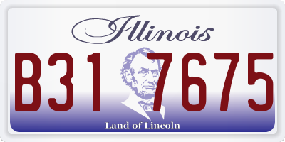 IL license plate B317675
