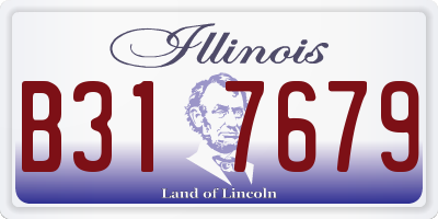 IL license plate B317679