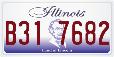 IL license plate B317682