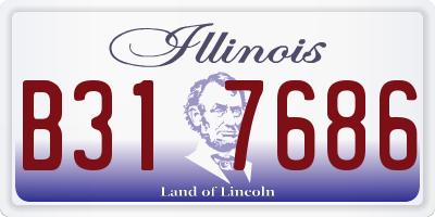 IL license plate B317686