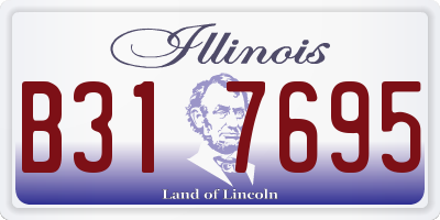 IL license plate B317695
