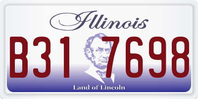 IL license plate B317698