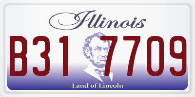 IL license plate B317709