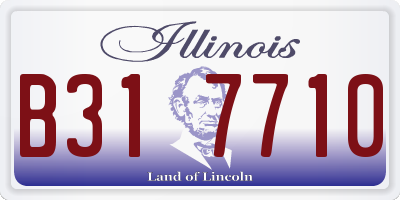 IL license plate B317710