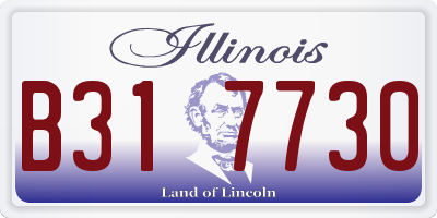 IL license plate B317730