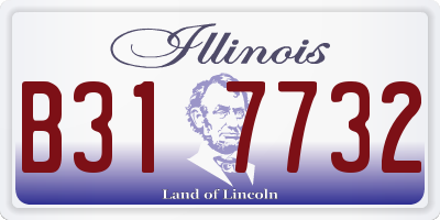 IL license plate B317732